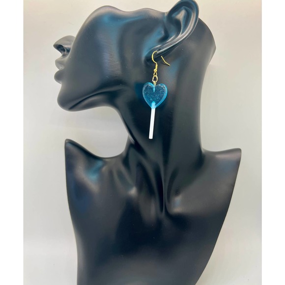 Lollipop Earrings - Sucker Earrings - Barbie Earrings - Rainbow Earrings - Picture 6 of 10